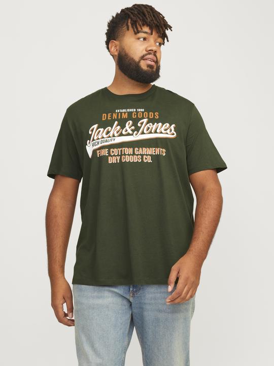 Produktbild Jack & Jones Jjelogo Tee Ss O-Neck 2 Col Aw24 S Pls (4XL)