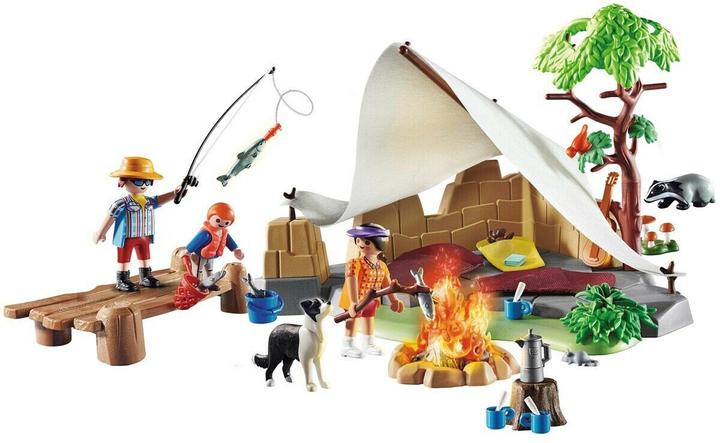 Actual product image Playmobil Family on camping trip (70743, Playmobil Family Fun)