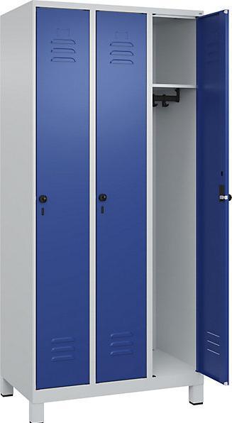 Productafbeelding C+P CP Locker Classic Plus gentiaanblauw, lichtgrijs 080010-30 S10003, 3 lockers 90,0 x 50,0 x 195,0 cm (90 cm, 195 cm)