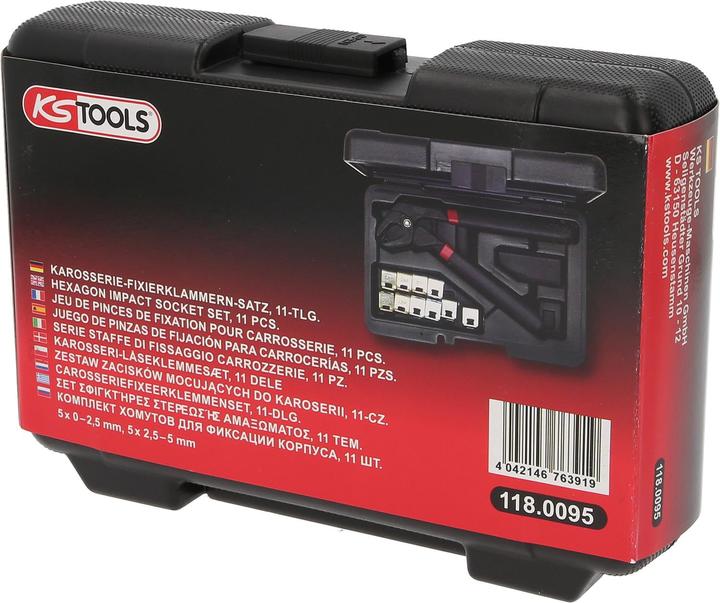 Immagine prodotto KS Tools Set di clip di fissaggio del corpo, 11 pezzi. (219 mm)