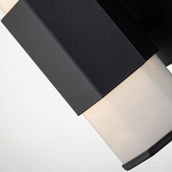 Image du produit Elstead Lighting Facet LED Applique murale noir mat opale gravé IP44 (1080 lm)
