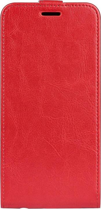 Actual product image Cover-Discount iPhone 15 Pro - Classic Flip Case vertical red (Apple iPhone 15 Pro)