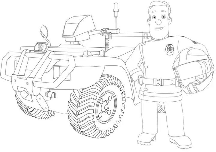 Image du produit Sam le pompier : Livre de coloriage avec autocollants de fenêtre