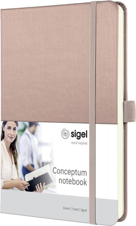 Image du produit Sigel Conceptum CO401 carnet de notes ligné rose Nombre de feuilles : 97 DIN A5 vertical (À rayures, Couverture rigide)