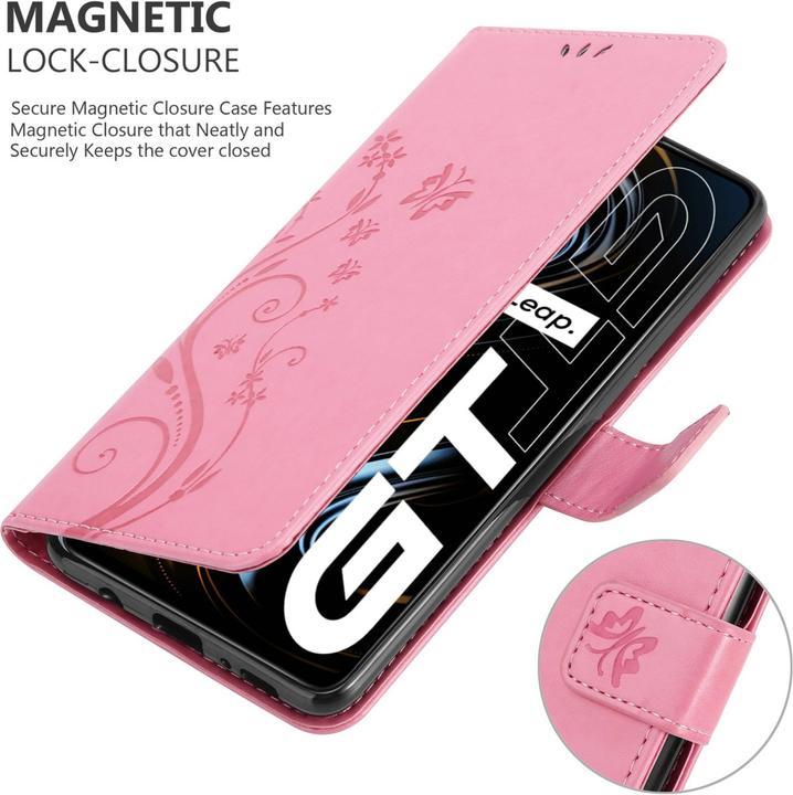 Productafbeelding Cadorabo Bloem Boek hoesje voor Realme GT / GT Neo 2T / Q3 PRO (Realme GT Neo 2T, Realme Q3 Pro 5G)