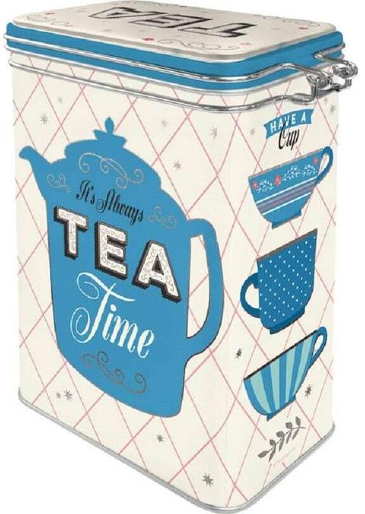 Produktbild Nostalgic-Art Merchandising Vorratsdose Tea Home & Country 1.3 l, Blau/Weiss (1.30 l)