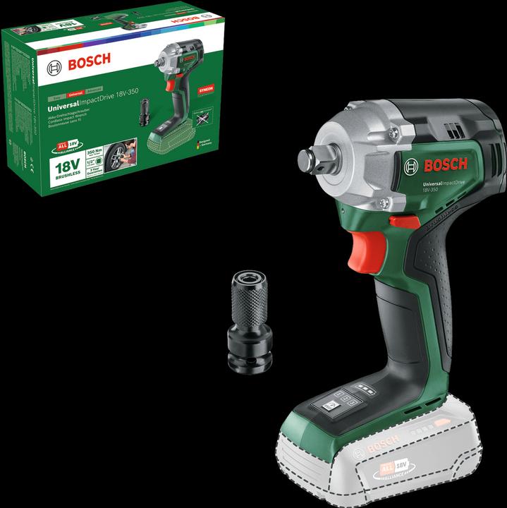 Actual product image Bosch Home & Garden UniversalImpactDrive 18V-350 (solo) (Rechargeable battery operated)