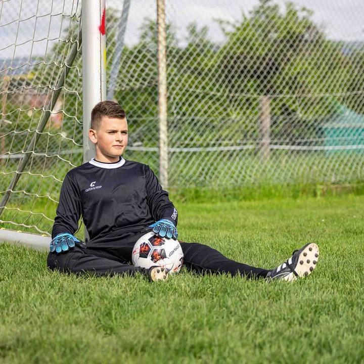 Produktbild Catch & Keep Fussballhandschuhe Kralle Protector Gr. 7 Blau Torwart Keeper Goalie Handschuhe (7)