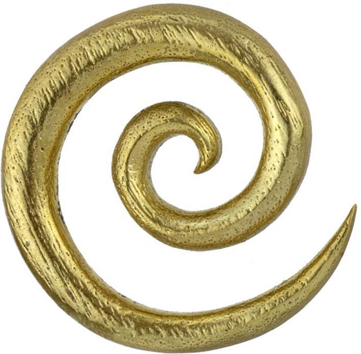 Produktbild Star Piercing Ohrgewicht Spirale vergoldet