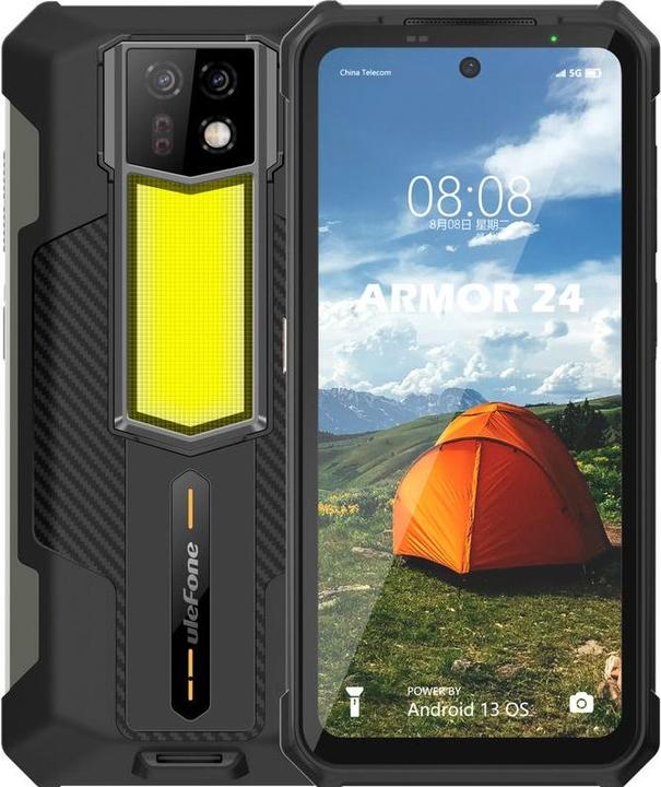 Produktbild Ulefone Armor 24 (256 GB, Juoda, 6.78", Hybrid Dual SIM, 64 Mpx, 4G)