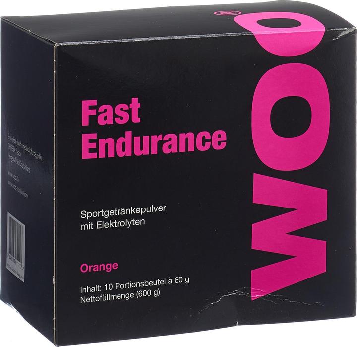 Produktbild Woo Fast Endurance 10X Portionen à 60g (Orange, 1 x)