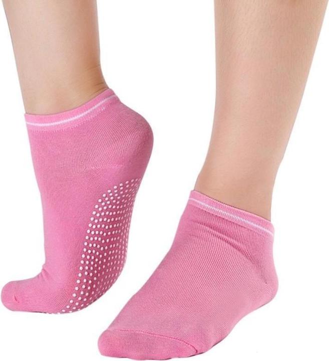 Actual product image JTI Anti-slip yoga socks - pink (Single pack, 35 - 39)