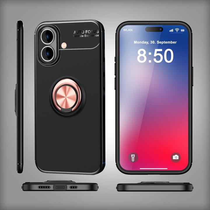 Produktbild Nalia Matte Ring Silikon Hülle (Apple iPhone 16 Plus)