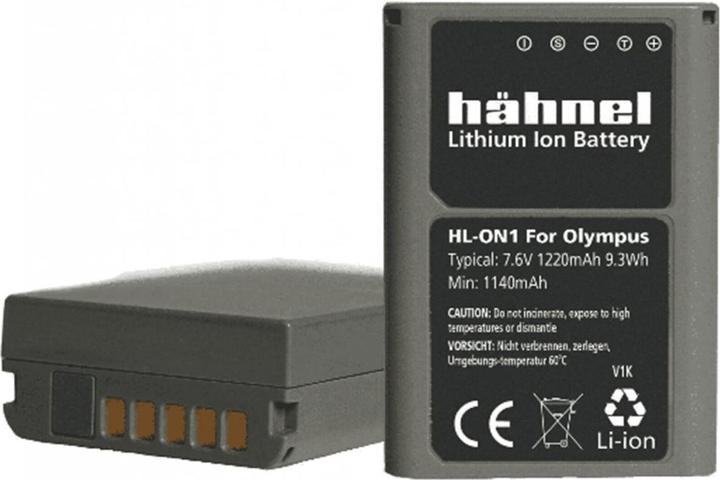 Actual product image Hähnel Spare battery HL-ON1, for Ol BLN1 (Rechargeable battery)