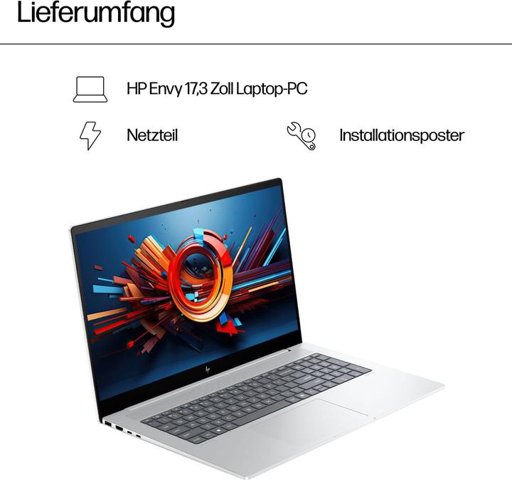 Actual product image HP Envy 17-da0178ng (17.30", Intel Core Ultra 7 155U, 32 GB, 1000 GB, DE)