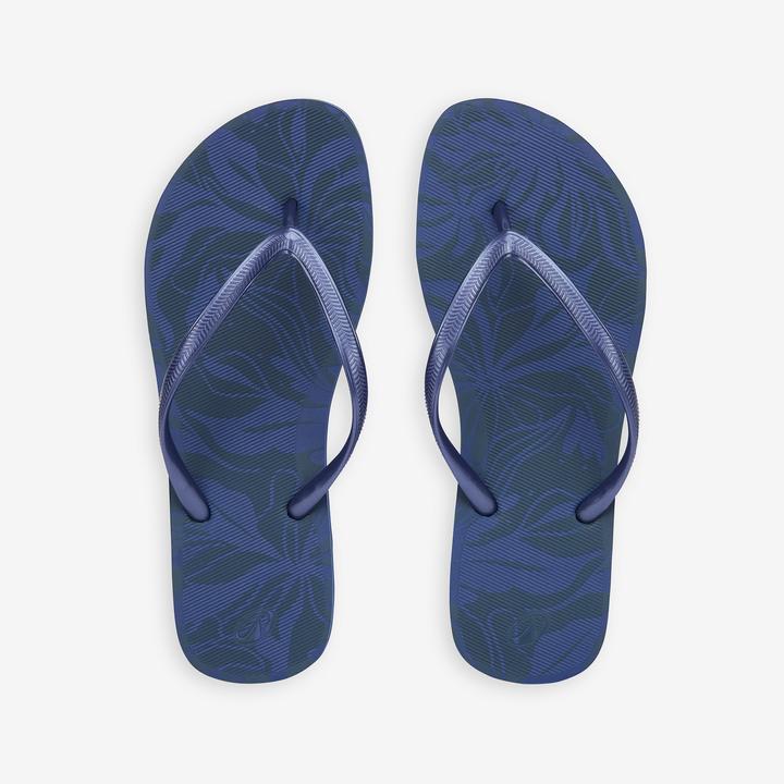 Actual product image Olaian Women's 500 Flowy toe sandals petrol blue (40)