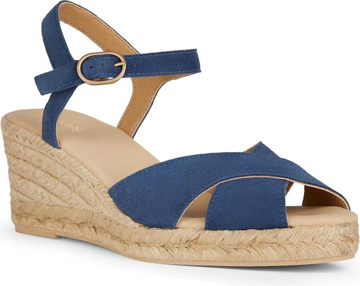 Actual product image Geox Womens/Ladies Gesla Low A Nappa Leather Espadrilles (38)