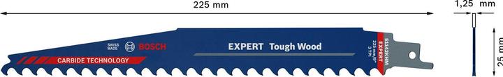Immagine prodotto Bosch Professional Zubehör Lama per sega alternativa EXPERT 'Tough Wood' S 1142 KHM, 1 pezzo