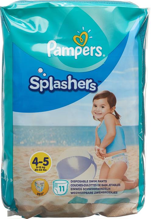 Image du produit Pampers Splashers (Taille 4, Taille 5, Pack, 11 pièce(s))