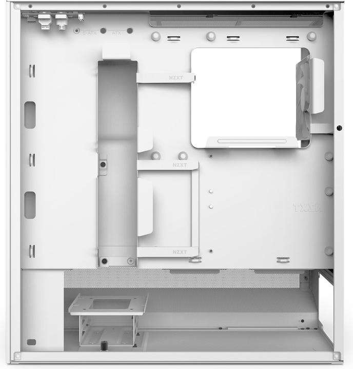 Produktbild NZXT H5 Flow ( 2024 ) (weiss, Tempered Glass) (ATX, mATX, E-ATX, Mini-ITX)