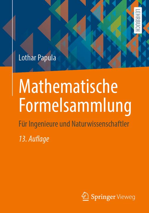Actual product image Mathematische Formelsammlung (German, Lothar Papula, 2024)