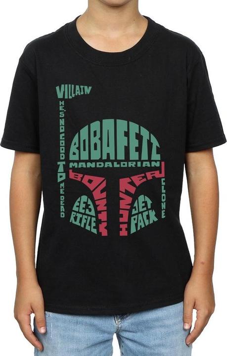 Image du produit Star Wars - T-shirt BOBA FETT TEXT HEAD - Garçon (140, 146)