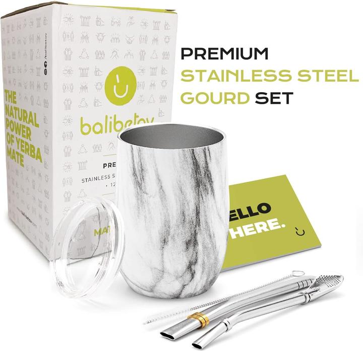 Actual product image Balibetov Bali Yerba Mate Gourd-Tasse Set (355 ml, 1 x)