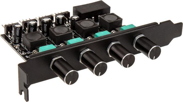 Lamptron CP436 4-channel fan controller for PCI slot - black (4 Fan)
