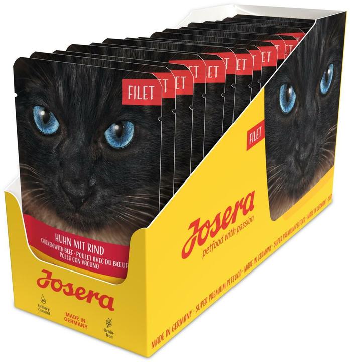 Image du produit Josera Poulet avec filet de boeuf pour chats 16x70g (Adulte, 16 pcs, 1344 g)