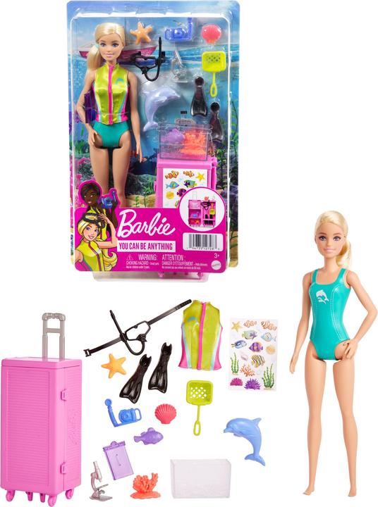 Actual product image Barbie Marine Biologist Doll and Playset (Light Skin Tone)