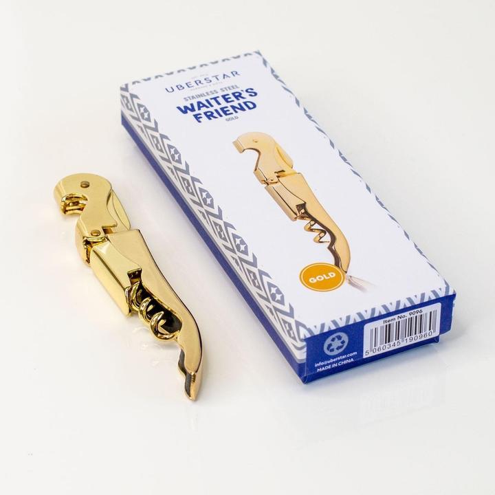 Actual product image Uberstar Corkscrew Waiter's Friend Gold (Sommelier knife)
