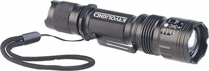Produktbild KryoLights Cree-LED-Taschenlampe "Police" (14 cm, 840 lm)