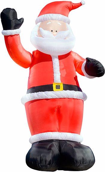 Produktbild Infactory Winkender Leucht-Weihnachtsmann, aufblasbar
