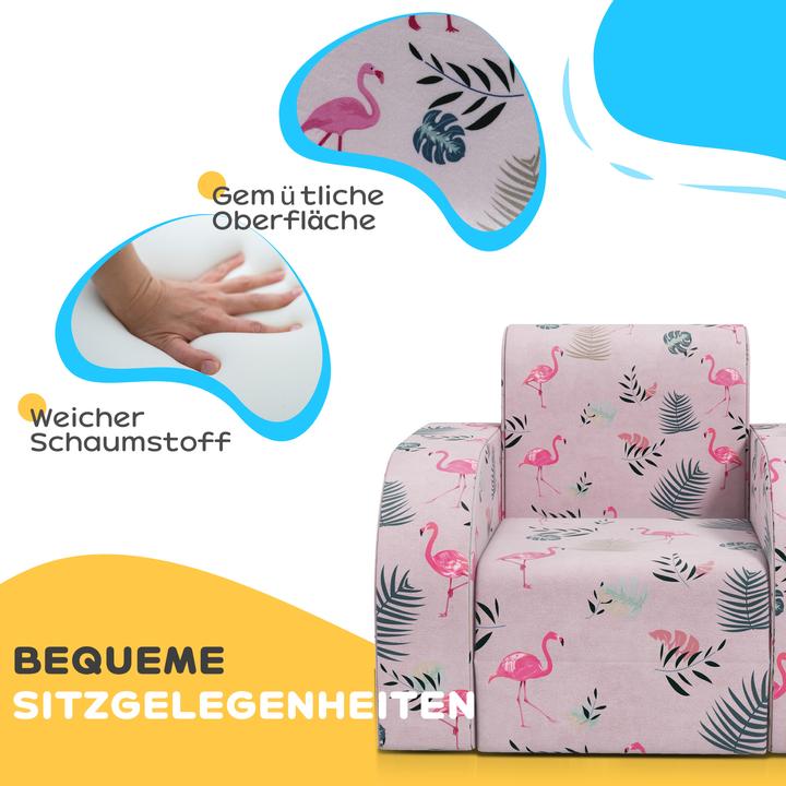 Actual product image Aiyaplay Kindersessel Schaumstoff, Polyester Rosa (Child armchair)