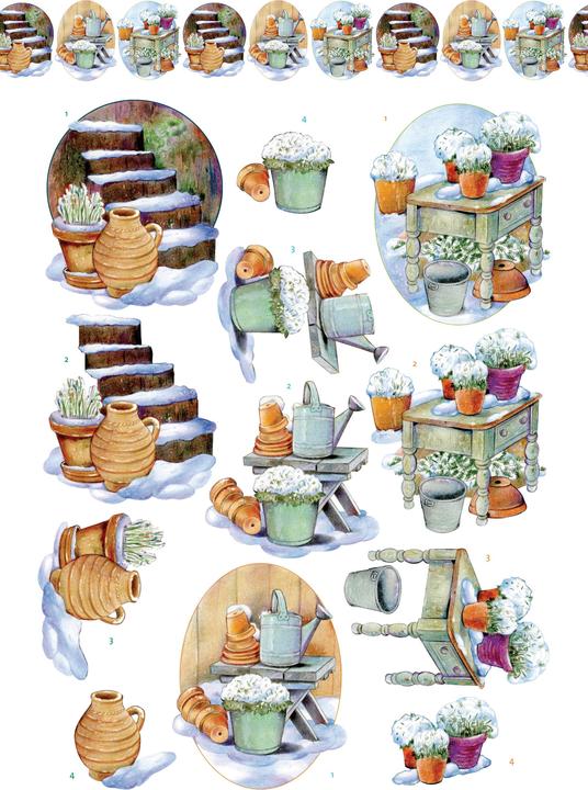Immagine prodotto Card Deco Essentials Libro punzonato 3D "Fascino d'inverno (16 x)