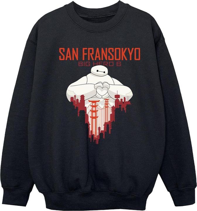 Immagine prodotto Disney Big Hero 6 Baymax San Fransokyo Heart Felpa Ragazze (104)