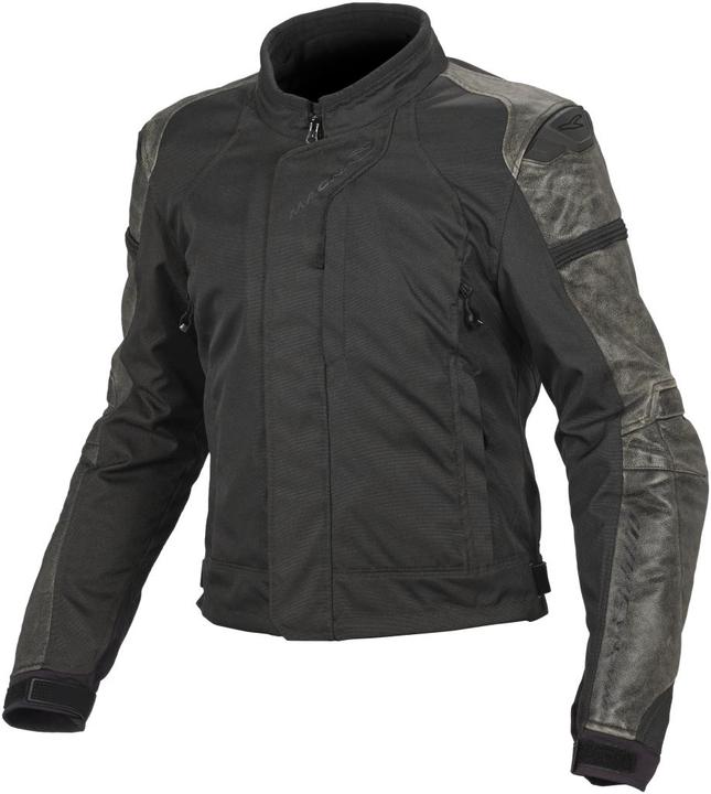 Produktbild Macna CLASH Damen Textil-Lederjacke schwarz S (Damen, S)