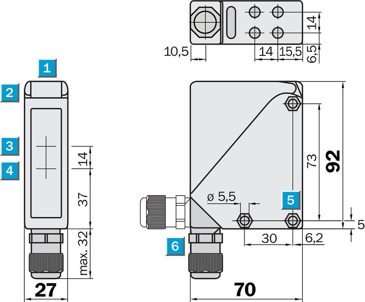 Produktbild Sick WL34-B430 Kompakt-Lichtschranken, WL34-B430 WL34B430 (22 m)