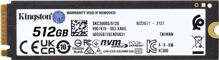 Actual product image Kingston KC3000 (512 GB, M.2 2280)