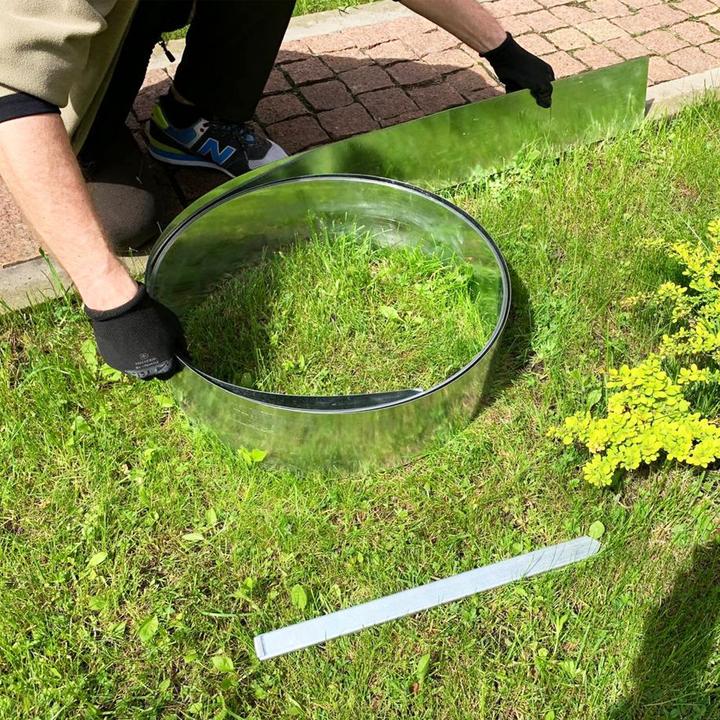 Image du produit Green Split Bande de bordure de pelouse métal alu/zinc 15 cm (1000 cm)