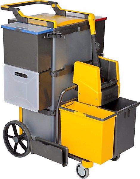Produktbild Vermop Reinigungswagen SHOPSTER TREPPE SPRINT, 830x700x1000 + H-verstellb. Schiebegriff (1 Stk.)
