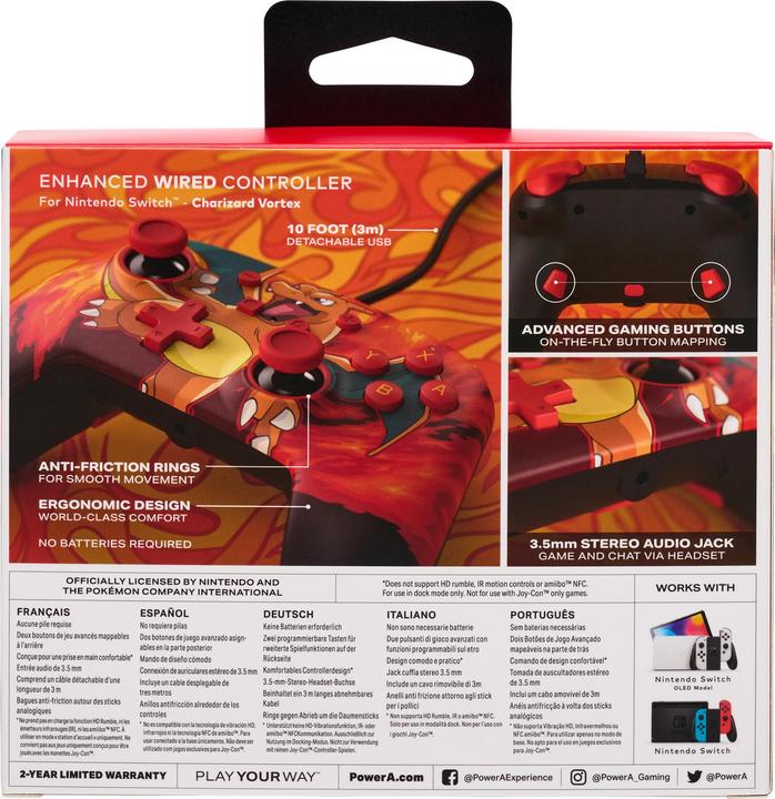 Actual product image PowerA Switch Controller - Charizard Vortex (Switch)