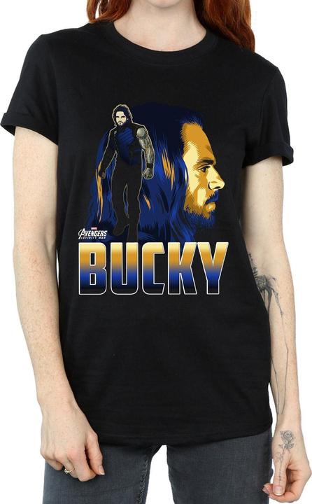 Actual product image Universal Textiles Womens/Ladies Bucky Barnes Cotton Boyfriend T-Shirt (M)