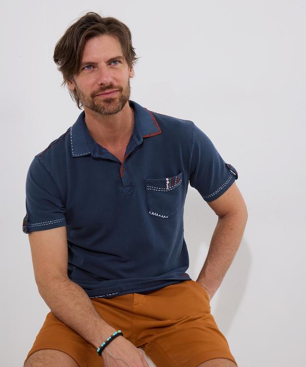 Produktbild Joe Browns Contrast Stitch Chest Pocket Pique Polo Shirt (S)