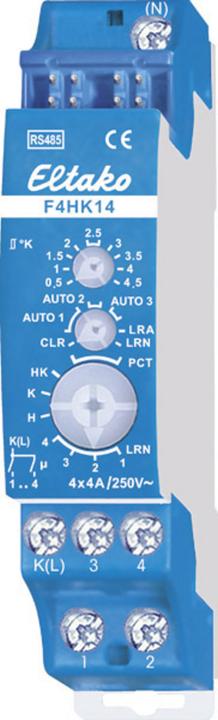 Produktbild Eltako F4HK14 RS485 Schaltaktor 4-Kanal Hutschiene Schaltleistung (max.) 1000 W (Schaltaktor)