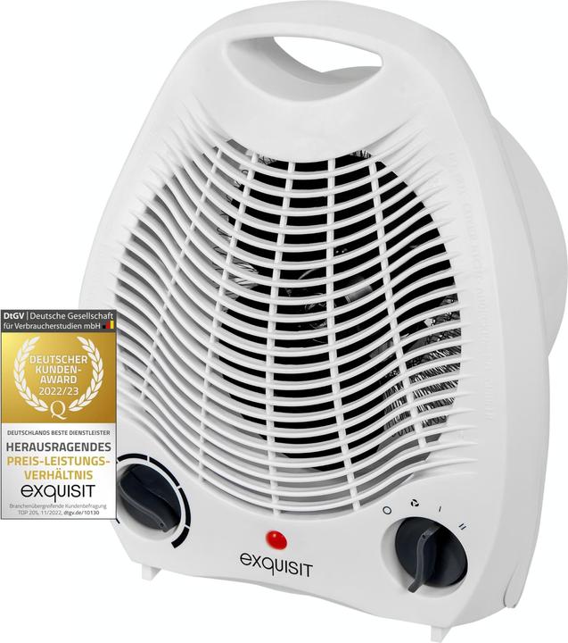 Actual product image Exquisit HL 32025 we Fan heater 2000W 2 heat settings (2000 W)