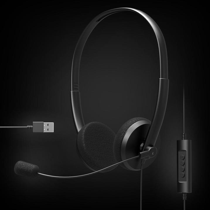 Actual product image Port Designs 901604 Headphones & Headset Headband USB Type-A Black (Cable, USB-A)