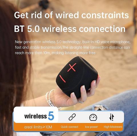 Image du produit PhoneLook Mini enceinte étanche Sanag M11 IPX7 Bluetooth AUX Carte Micro SD