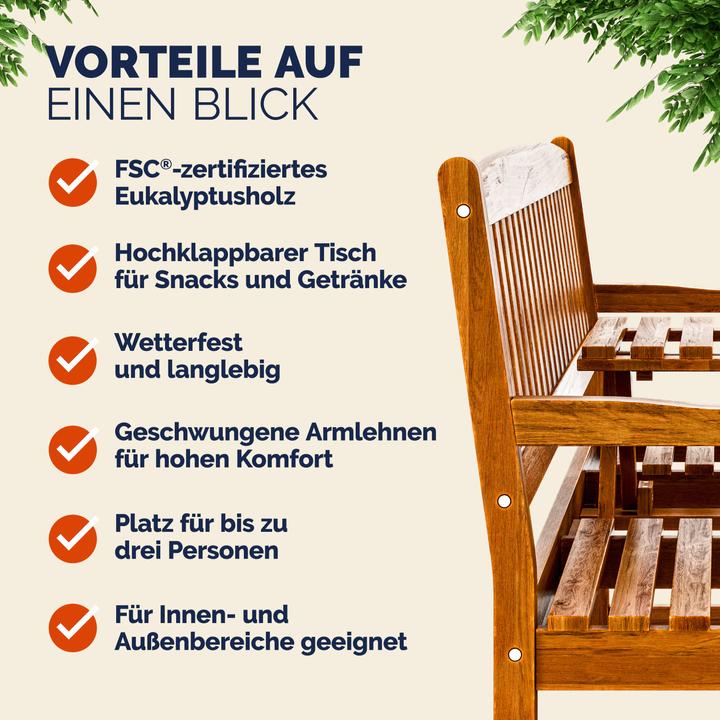 Image du produit Deuba Banc de jardin