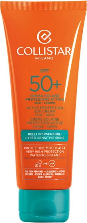 Collistar CS Sun - Active Protection Sun Cream face & body SPF50+ (Sonnencreme, SPF 50, 100 ml)